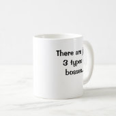 ちょうど3つのタイプのボスの…倍が味方しましたあります コーヒーマグカップ (正面右)
