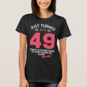 ちょうど49ワイン飲む49誕生日飲G Tシャツ (正面)