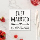 ちょうど50年前に結婚しました I スタンダードカクテルナプキン (インサイチュ)