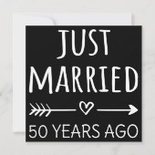 ちょうど50年前に結婚しました I 招待状 (正面)