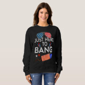 ちょうど7月の花火の第4のバンに愛国的な スウェットシャツ (正面フル)