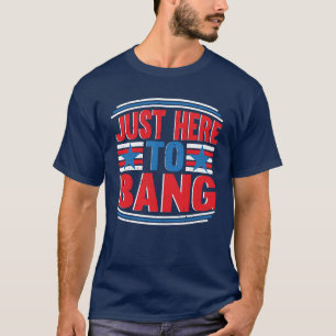 ちょうど7月4日のバン愛国心Tシャツ Tシャツ