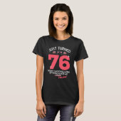 ちょうど76ワイン飲む76誕生日飲G Tシャツ (正面フル)