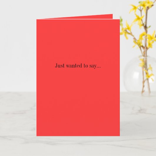 ちょうど…あなたの新しいヘアカットの打撃を言いたいと思いました カード (黄色い花)