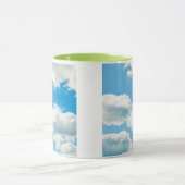 ちょうど.....リラックスします雲のマグで呼吸して下さい マグカップ (中央)