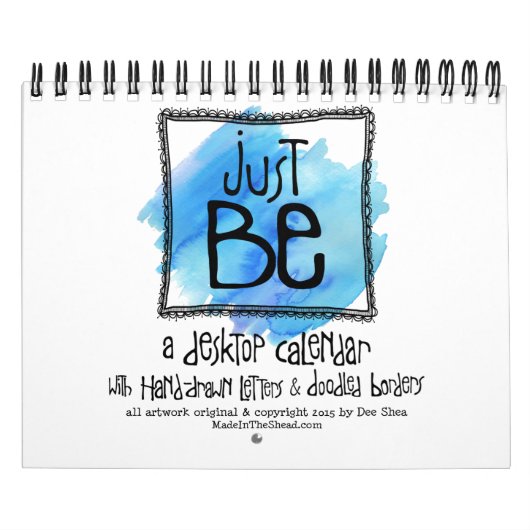 "ちょうど"ワイヤー行きの芸術のカレンダーの2ページがあって下さい カレンダー (カバー)