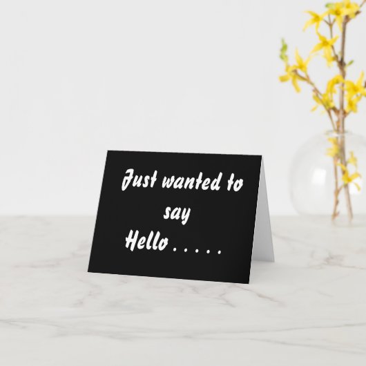 ちょうど…挨拶したいと思いました。 カード (黄色い花)