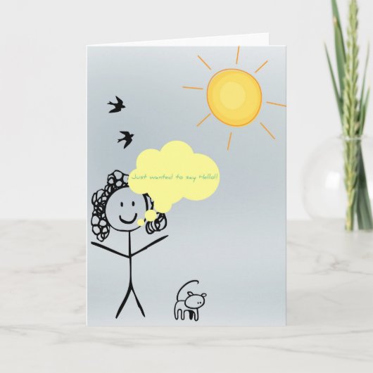 ちょうど!挨拶したいと思いました!! カード (正面)