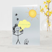 ちょうど!挨拶したいと思いました!! カード (黄色い花)