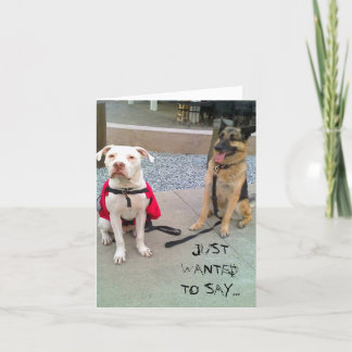 ちょうど…言いたいと思いました サンキューカード