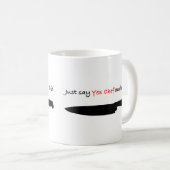 ちょうど"Yesシェフ"を言い、それをして下さい コーヒーマグカップ (正面右)