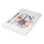 ちょうどAは…ニューロンシナプスのギークのユーモアを考えました バスマット (アングル)