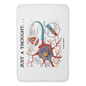 ちょうどAは…ニューロンシナプスのギークのユーモアを考えました バスマット (正面縦)