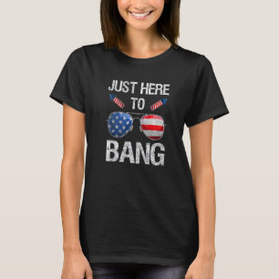 ちょうどBang American Sunglasses Firework 4th Tシャツ