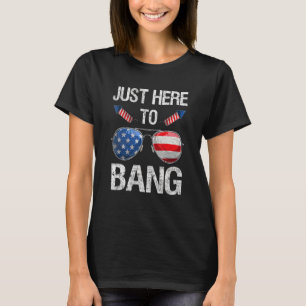 ちょうどBang American Sunglasses Firework 4th Tシャツ