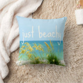 ちょうどBeachy引用文の枕 クッション (ブランケット)