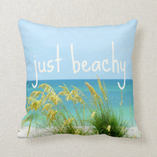 ちょうどBeachy引用文の枕 クッション