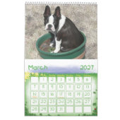 ちょうどBostons カレンダー (3月 2027)