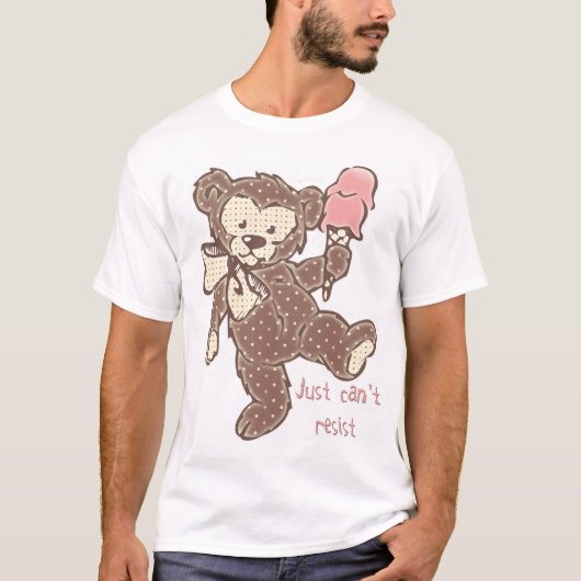 ちょうどcan't抵抗して下さい tシャツ (正面)