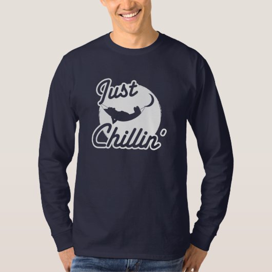 ちょうどChillinの長袖の人のTシャツ Tシャツ (正面)