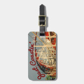 ちょうどCoastinのジェットコースターのラベル ラゲッジタグ (正面縦)