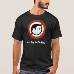 ちょうどEMOの黒を拒否して下さい Tシャツ
