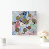 ちょうどGimmeのお金 スクエア壁時計 (ホーム)