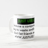 ちょうどLinuxをので…使用して下さい コーヒーマグカップ (正面左)