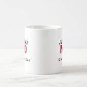 ちょうどN2Oのおもしろマグカップを言って下さい コーヒーマグカップ (中央)