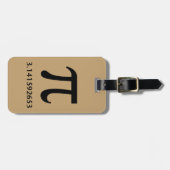 ちょうどPi、何も多く ラゲッジタグ (正面横)