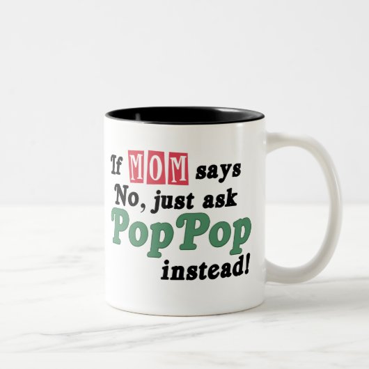 ちょうどPopPopを頼んで下さい ツートーンマグカップ (右)