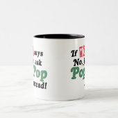 ちょうどPopPopを頼んで下さい ツートーンマグカップ (中央)