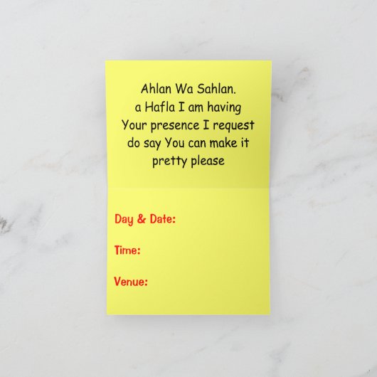 ちょうどRaq 招待状 (内部)