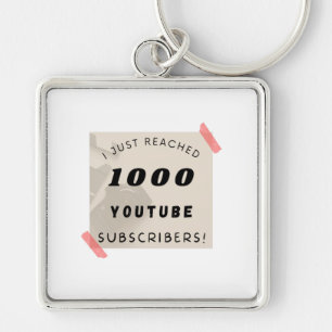 ちょうどyoutubeの加入者1000人に達した。対象 キーホルダー