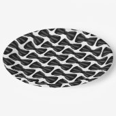 ちょうネクタイのテーマの誕生日のベビーシャワーの紙皿 ペーパープレート (アングル)