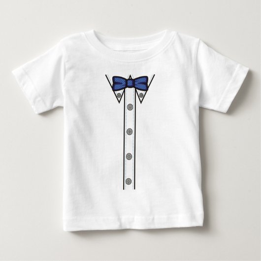 ちょうネクタイのTシャツ ベビーTシャツ (正面)