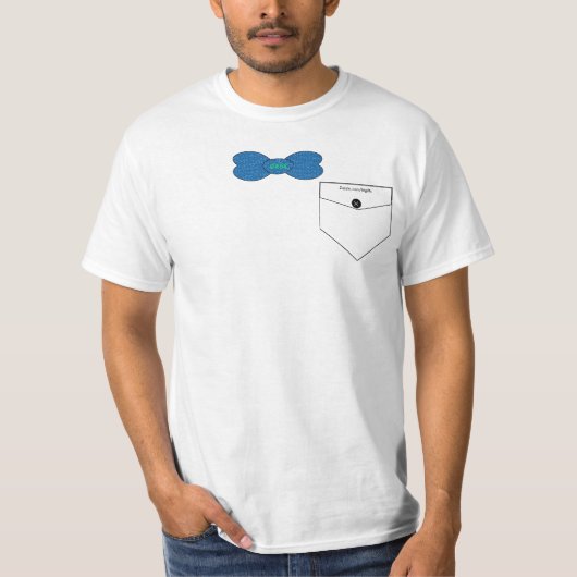 ちょうネクタイ、"ギーク" Tシャツ (正面)