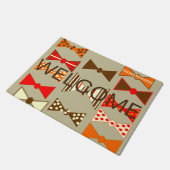 ちょうネクタイ ドアマット (アングル)