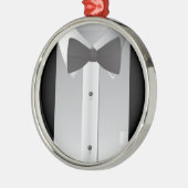 ちょうネクタイ メタルオーナメント (左)