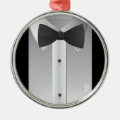 ちょうネクタイ メタルオーナメント (正面)