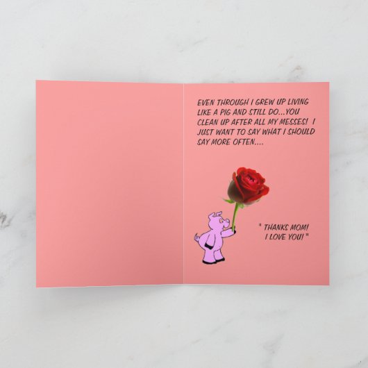 "ちょっとお母さん" カード (内部)