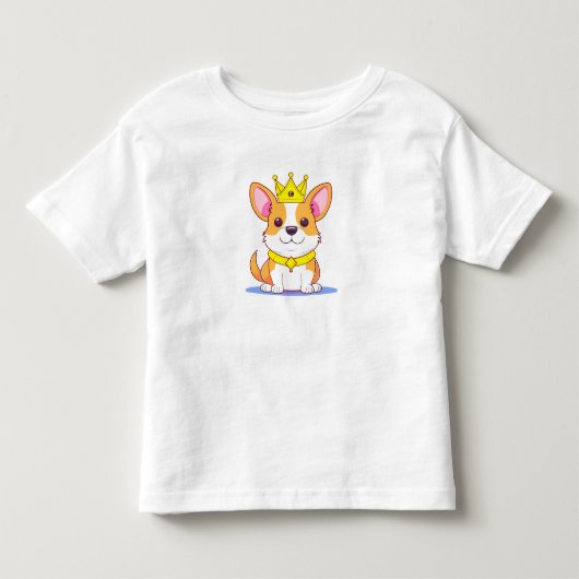 ちょっとかわいいコーギー トドラーTシャツ (正面)
