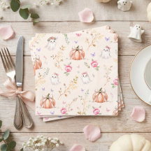 ちょっとしたお化けのかわいいピンクの10月のベビーシャワー