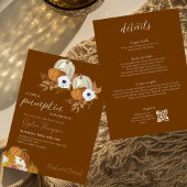 ちょっとしたかぼちゃのひまわり秋のベイビーシャワー 招待状