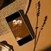 ちょっとしたかぼちゃのひまわり秋のベイビーシャワー 招待状