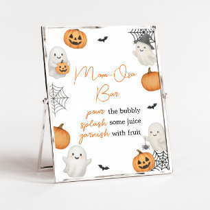 ちょっとしたほのぼのカボチャのハロウィンママオサバーサイン ポスター
