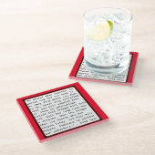 ちょっとしたインスピレーション ガラスコースター (アングル)