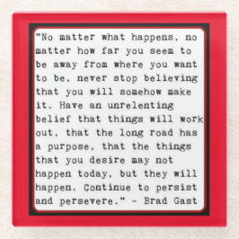 ちょっとしたインスピレーション ガラスコースター