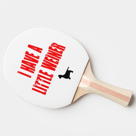 ちょっとしたウィーナー冗談 卓球ラケット (横)