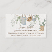 ちょっとしたカウボーイのベイビーシャワーディーパーラッフル エンクロージャーカード (正面)